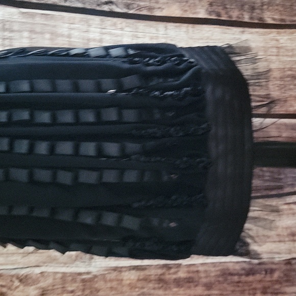 Vamp Sue Wong Size 8 Silk Black Dress - Picture 6 of 7